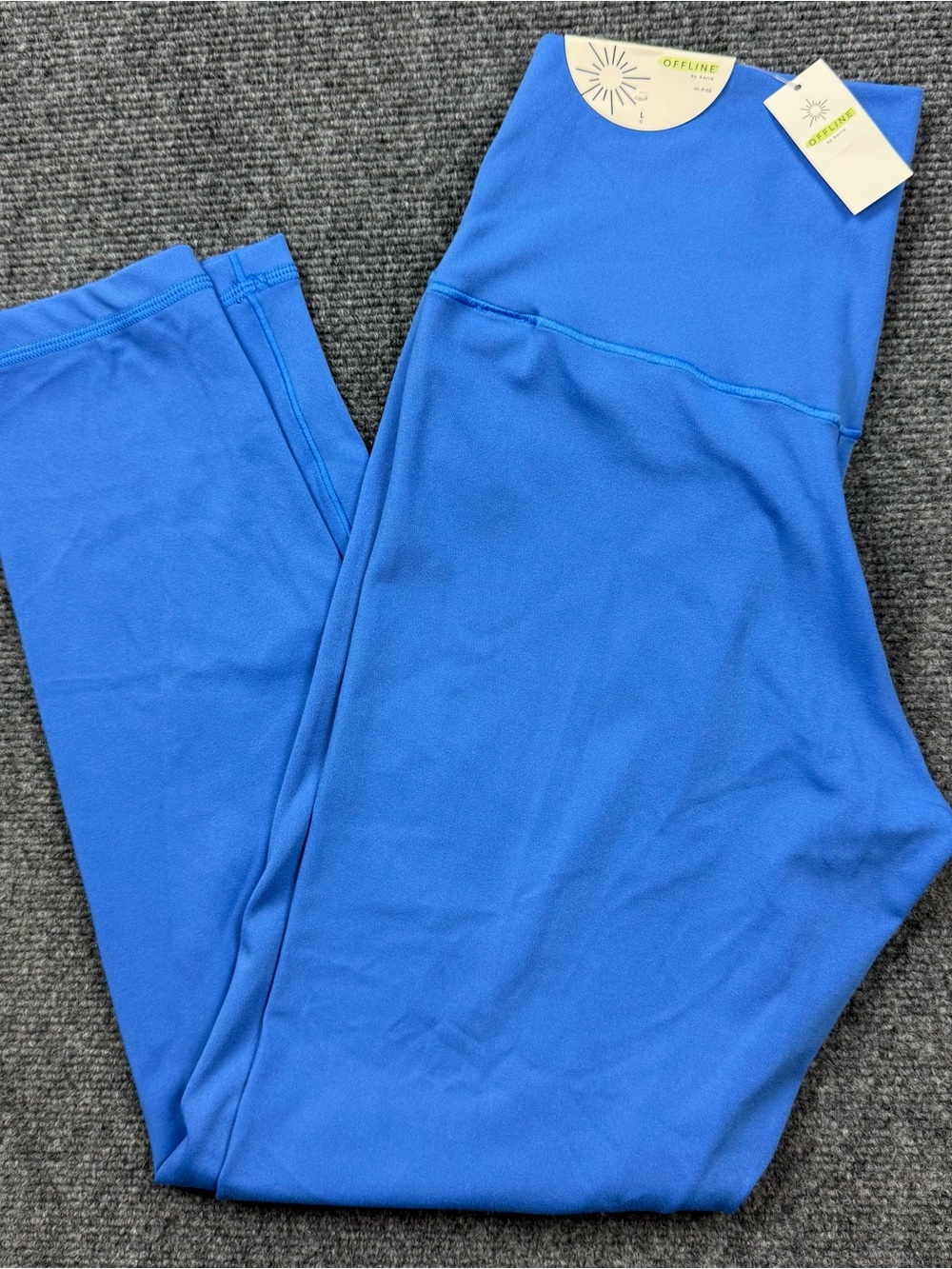 NWT Offline By Aerie Real Me 7/8 High Rise Legging In  Blue Size Large 1076